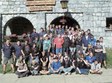 Hampshire Scouts meet with Scouts from other countries at Gtodonka Scout and Guide Centre.