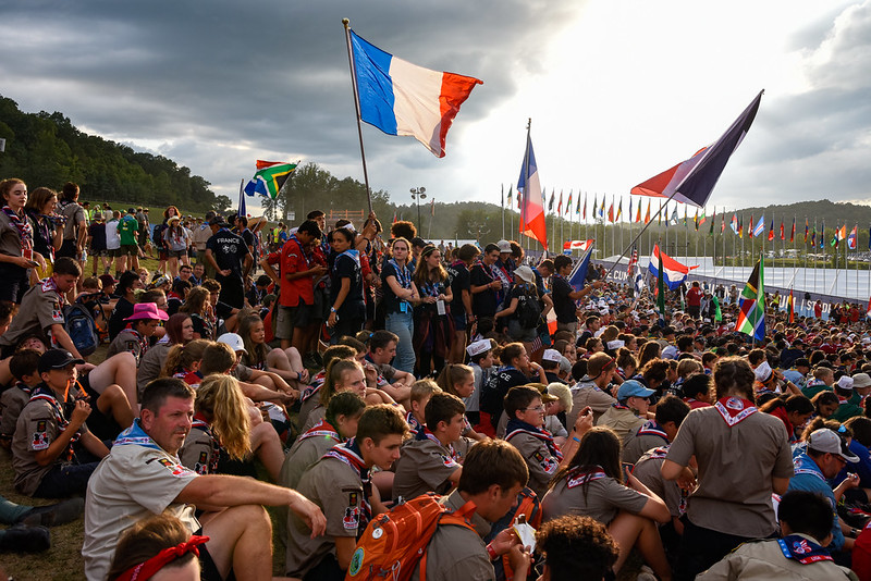Hampshire Scouts at the 24th World Scout Jamboree. Courtesy of WOSM under CC BY-NC-ND 2.0